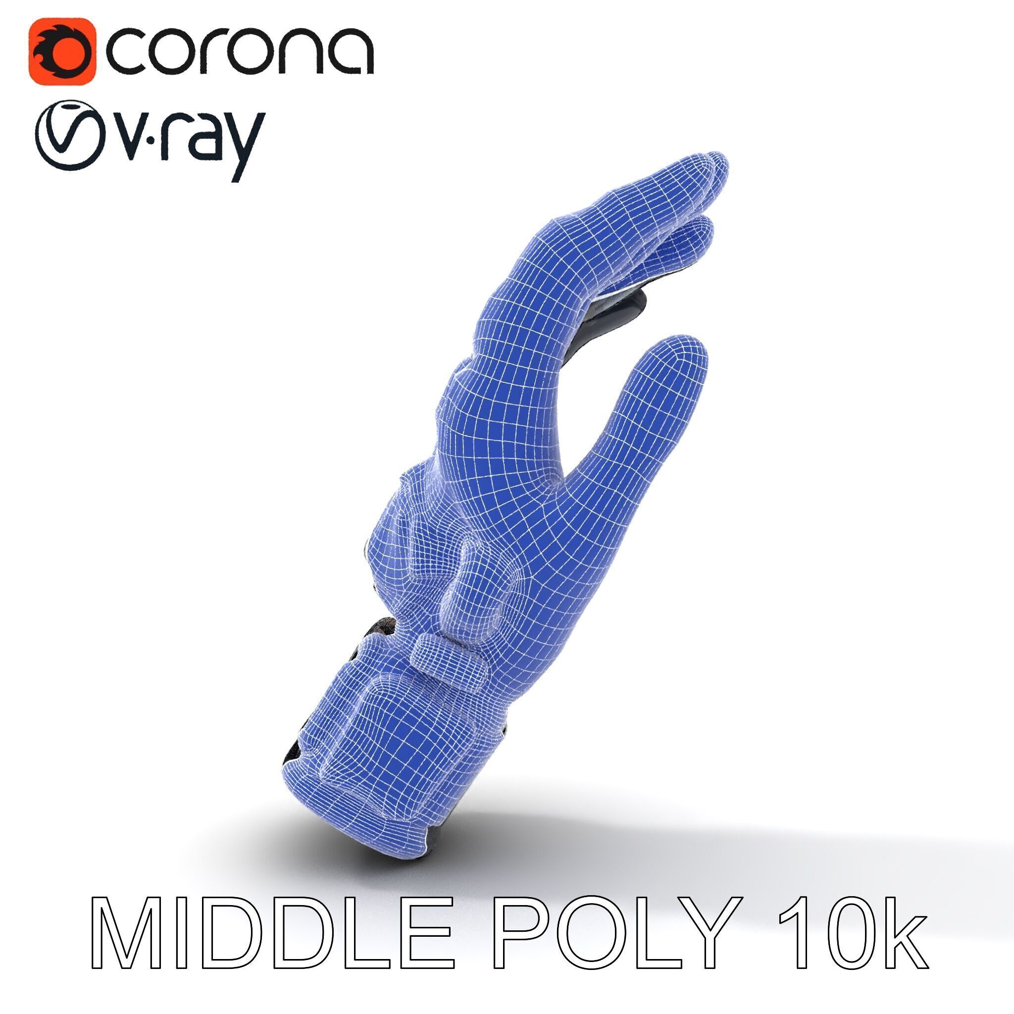 Futuristic Tech Glove Model Pack Low-poly 3D model_35