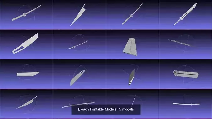Bleach Printable Models