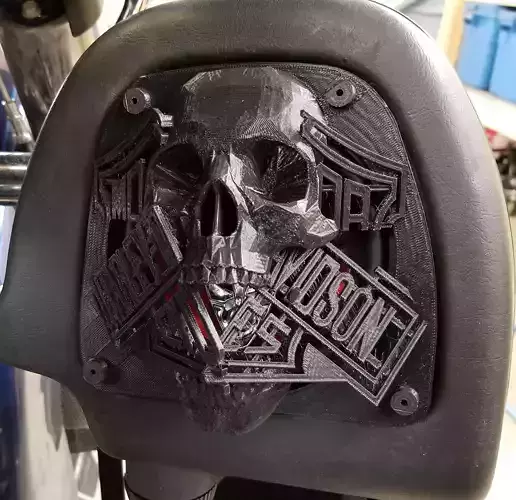 Speaker enclosure for Harley Davidson front lowers - headskull
