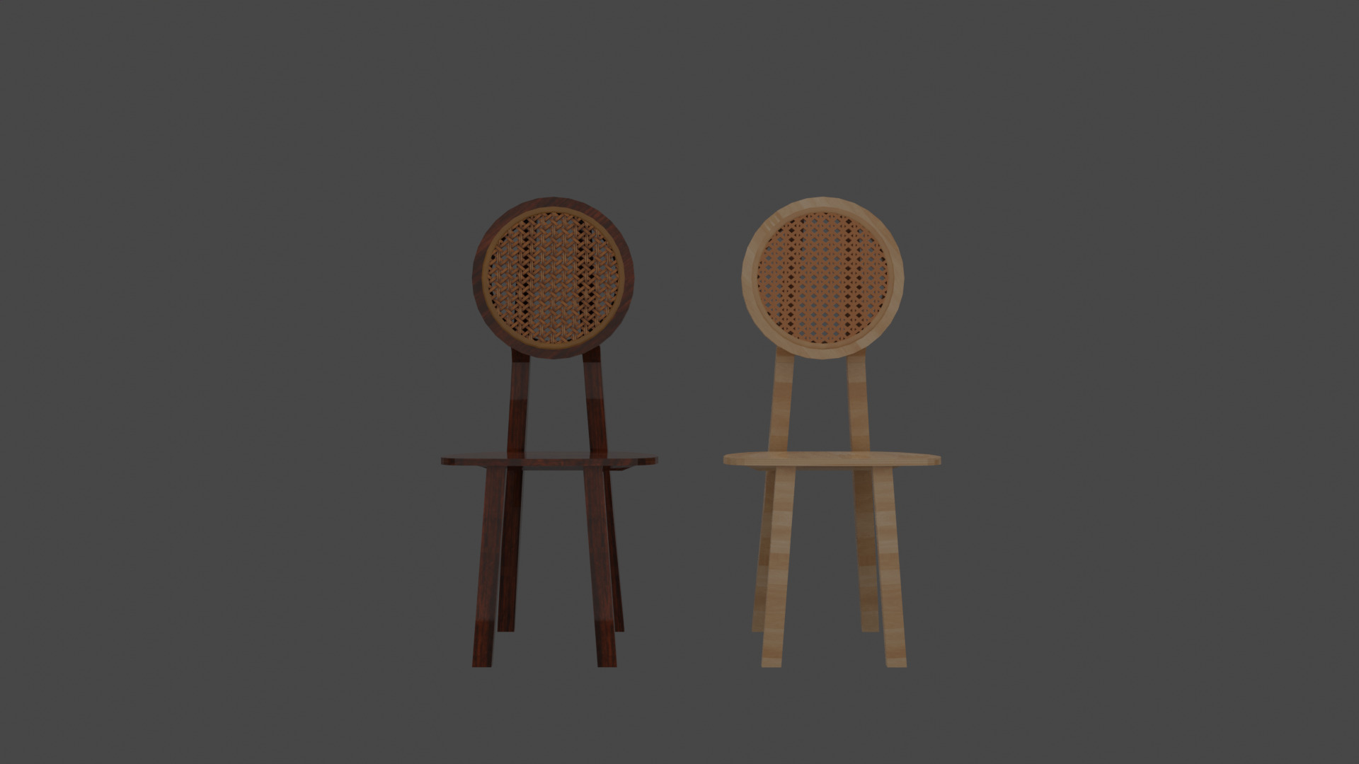 Five Types of Rattan Furniture 3D model_5