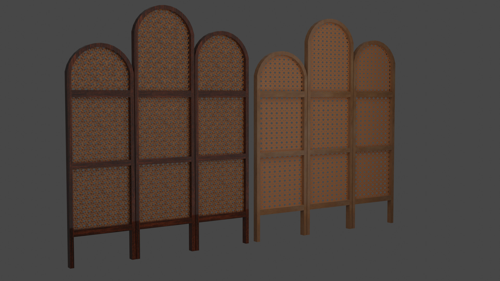 Five Types of Rattan Furniture 3D model_6