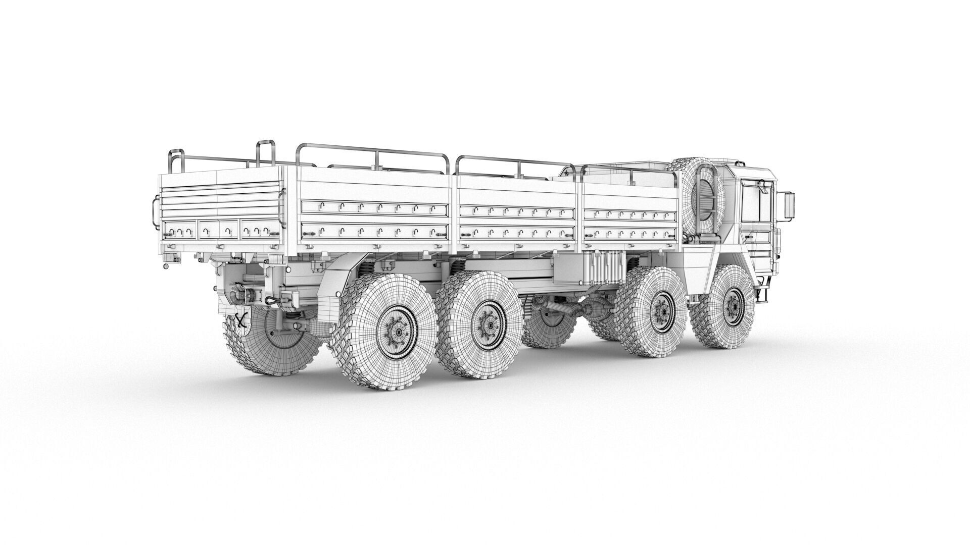 MAN KAT1 8x8 Military Truck 3D Model - Tactical Army Vehicle  3D model_18
