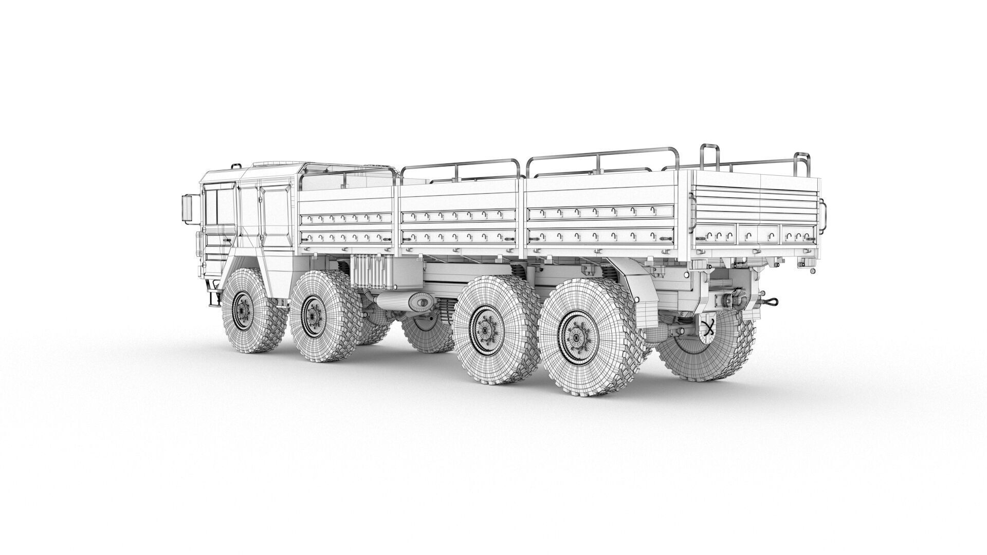 MAN KAT1 8x8 Military Truck 3D Model - Tactical Army Vehicle  3D model_21