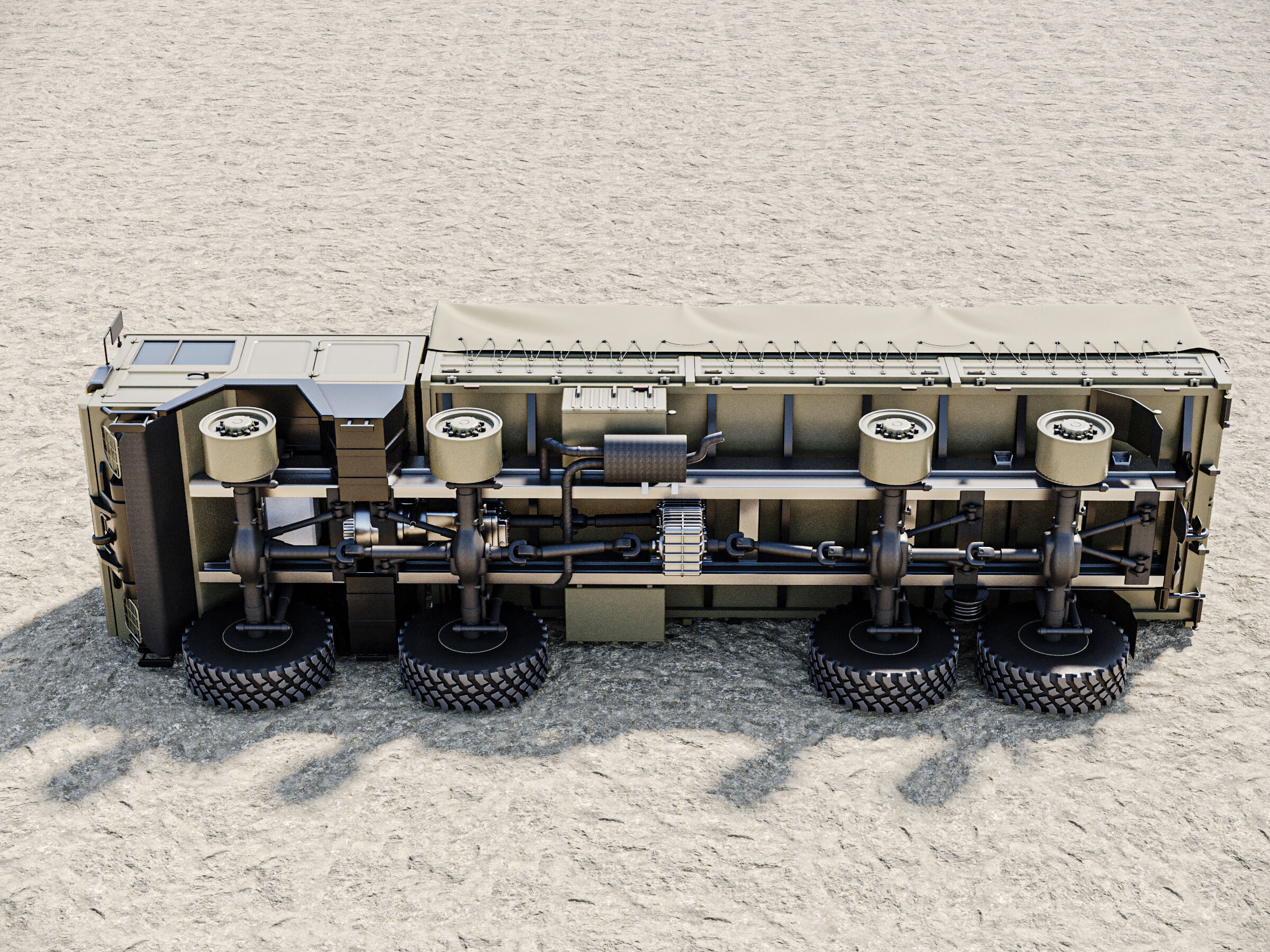 MAN KAT1 8x8 Military Truck 3D Model - Tactical Army Vehicle  3D model_3