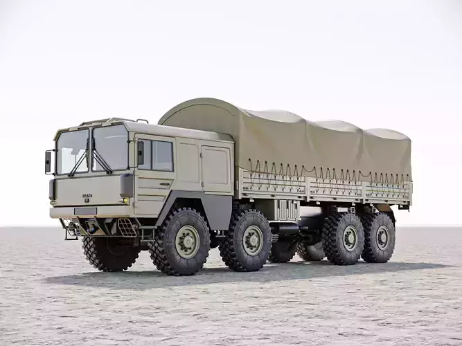 MAN KAT1 8x8 Military Truck 3D Model - Tactical Army Vehicle  3D model