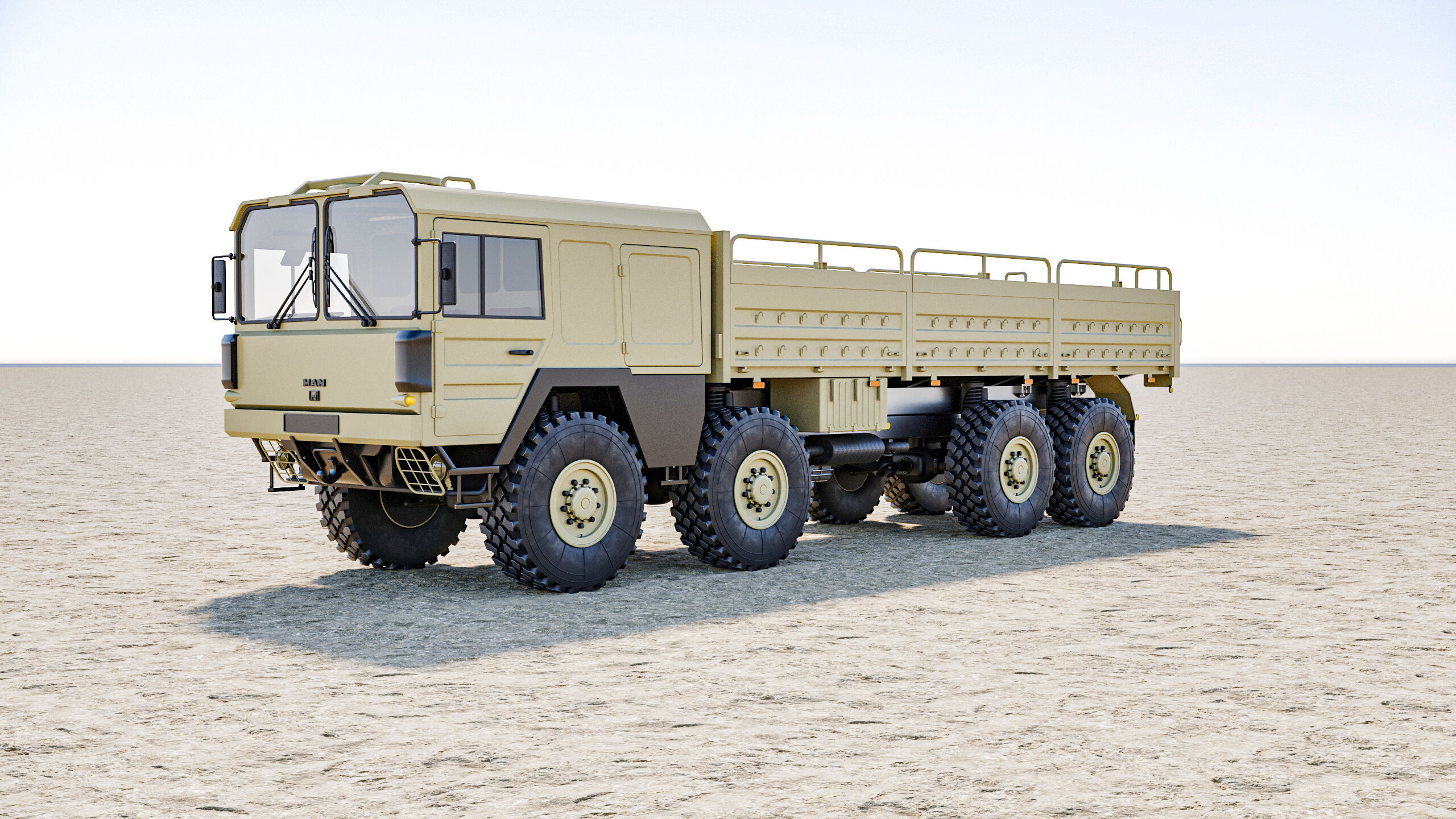 MAN KAT1 8x8 Military Truck 3D Model - Tactical Army Vehicle  3D model_7