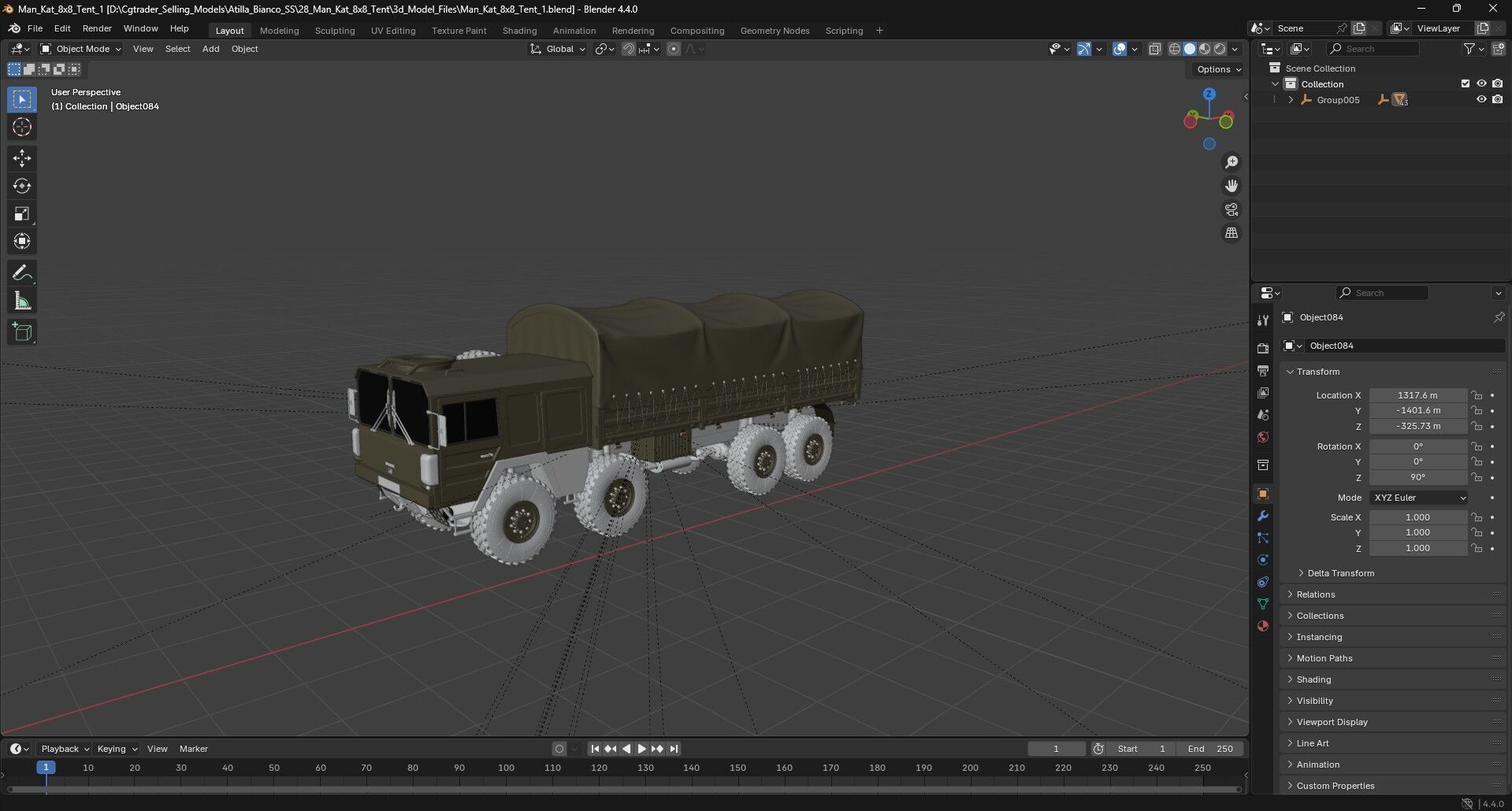 MAN KAT1 8x8 Military Truck 3D Model - Tactical Army Vehicle  3D model_27
