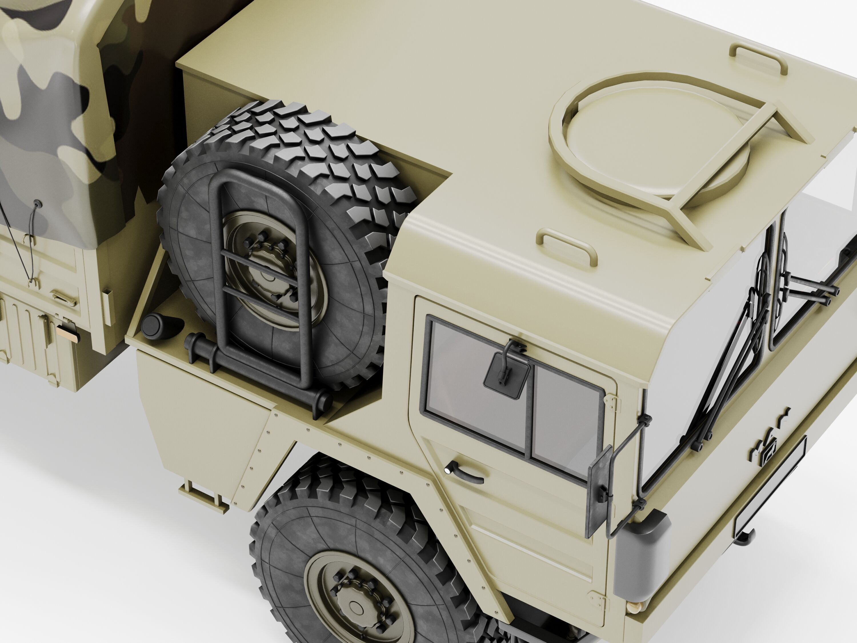 MAN KAT1 8x8 Military Truck 3D Model - Tactical Army Vehicle  3D model_15