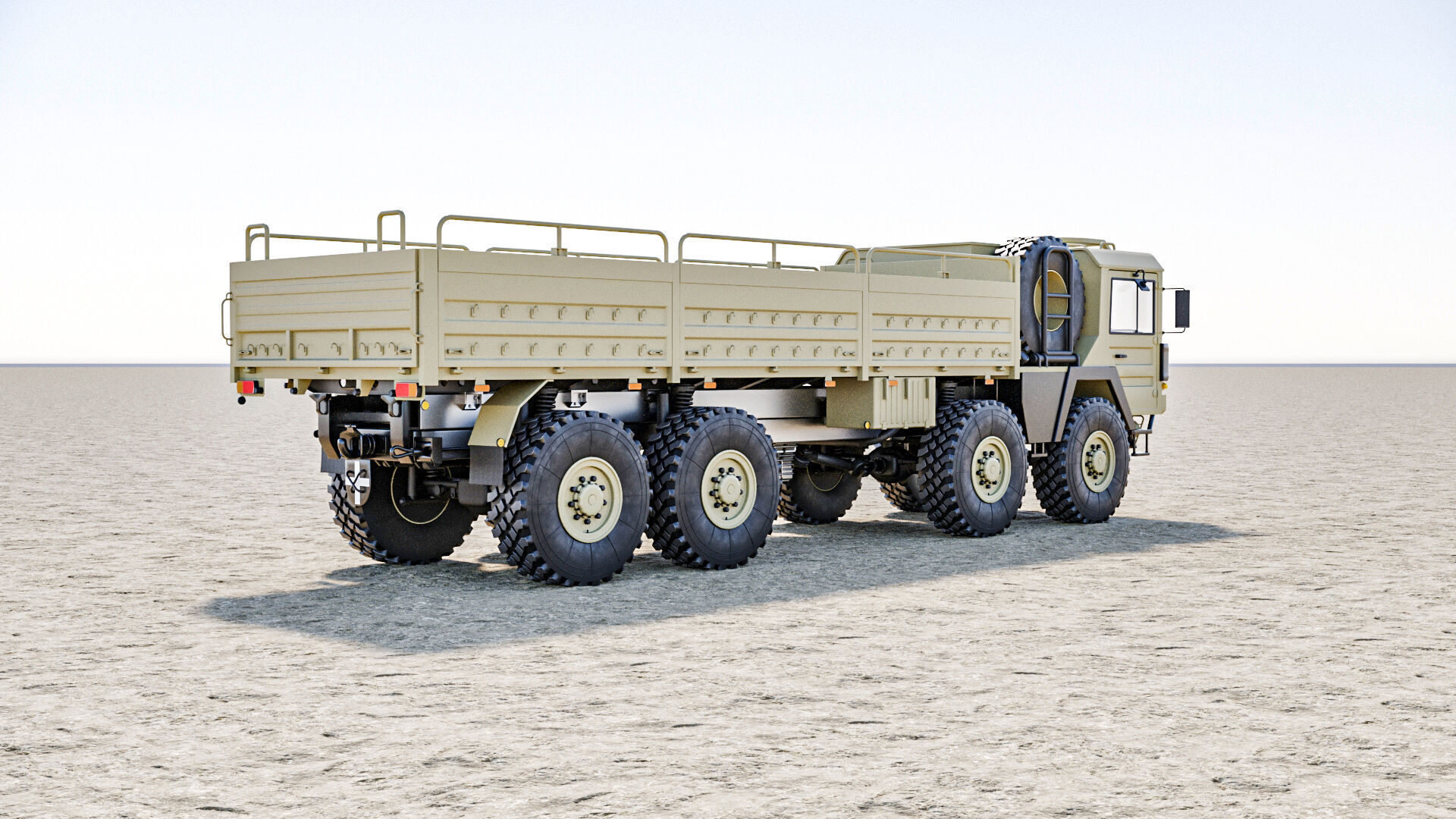 MAN KAT1 8x8 Military Truck 3D Model - Tactical Army Vehicle  3D model_9