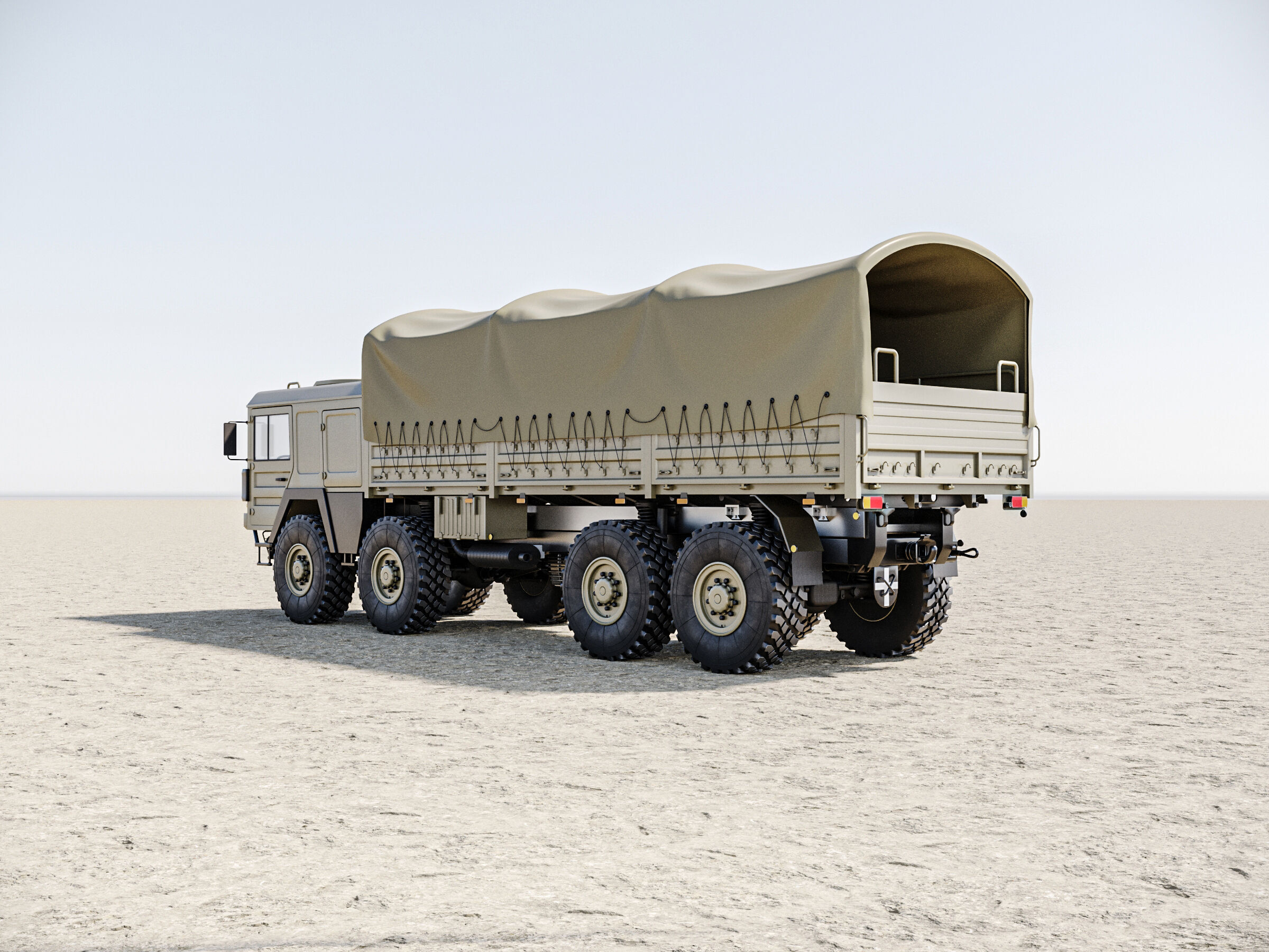 MAN KAT1 8x8 Military Truck 3D Model - Tactical Army Vehicle  3D model_5