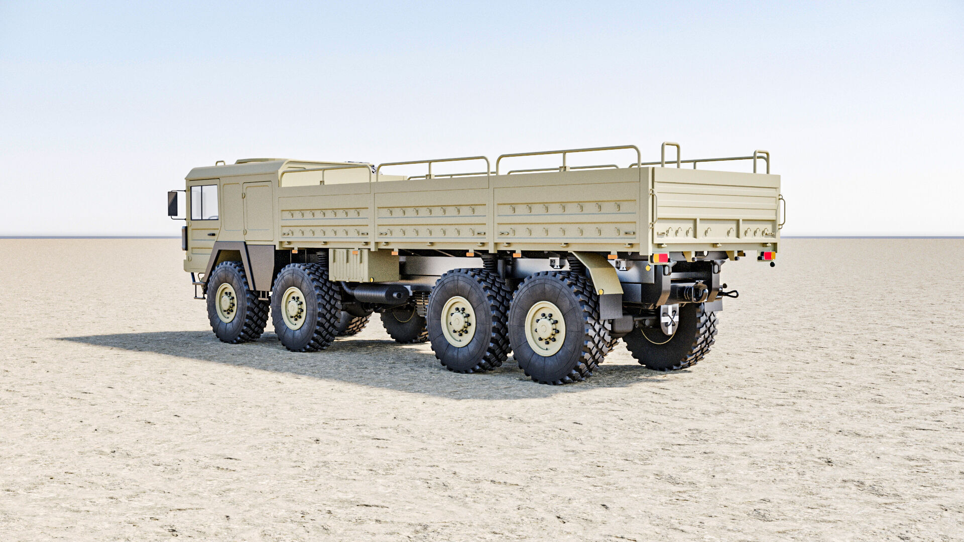 MAN KAT1 8x8 Military Truck 3D Model - Tactical Army Vehicle  3D model_10
