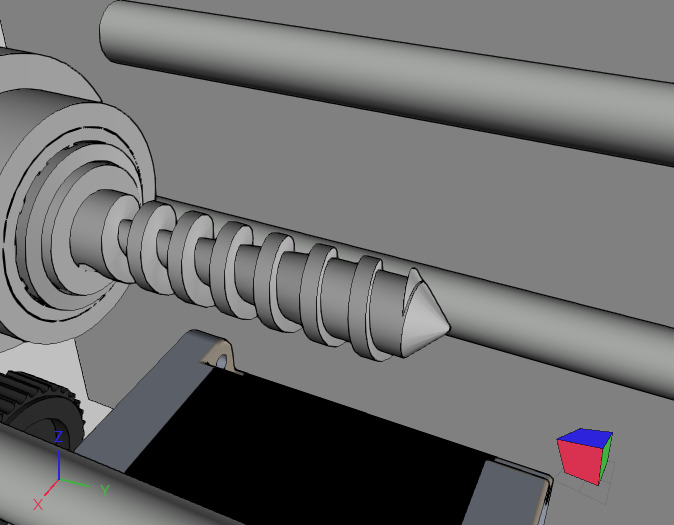 Mini mold injection machine 3D print model_2