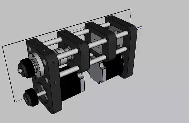 Mini mold injection machine 3D print model