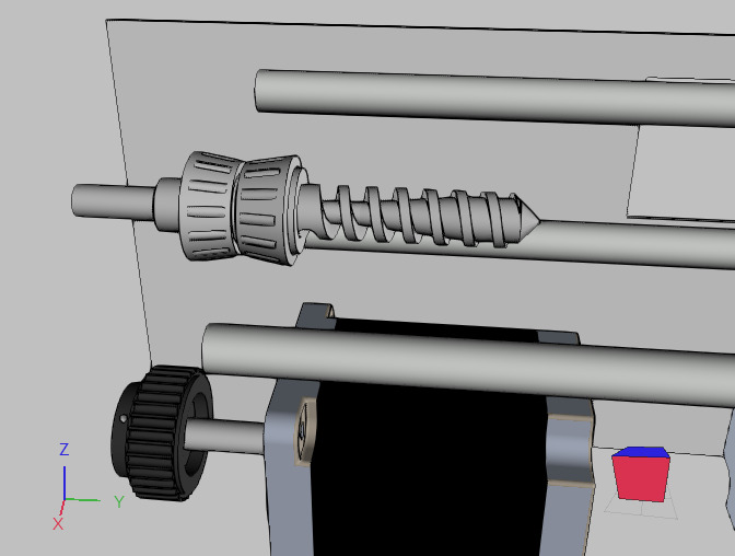Mini mold injection machine 3D print model_3