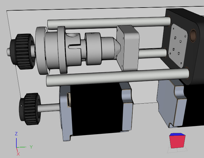Mini mold injection machine 3D print model_1