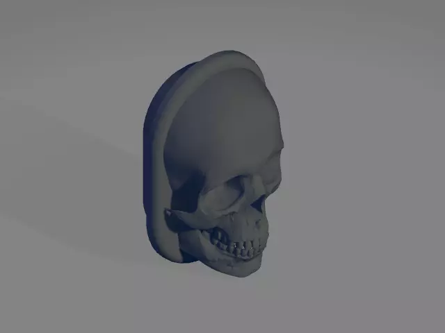 Antenna cover for Harley Davidson - Head skull 3D print model