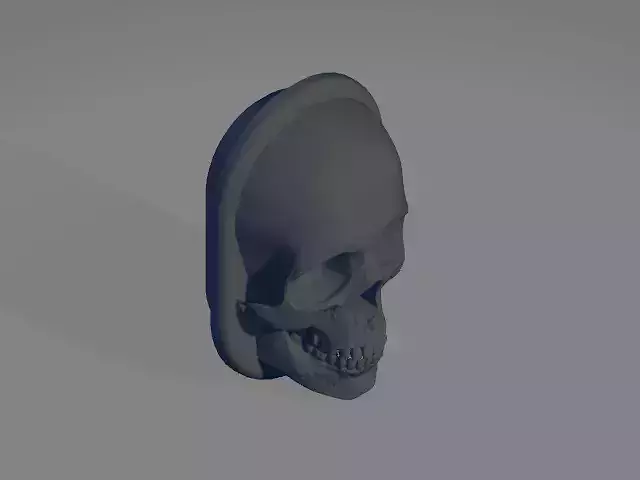 Antenna cover for Harley Davidson - Head skull