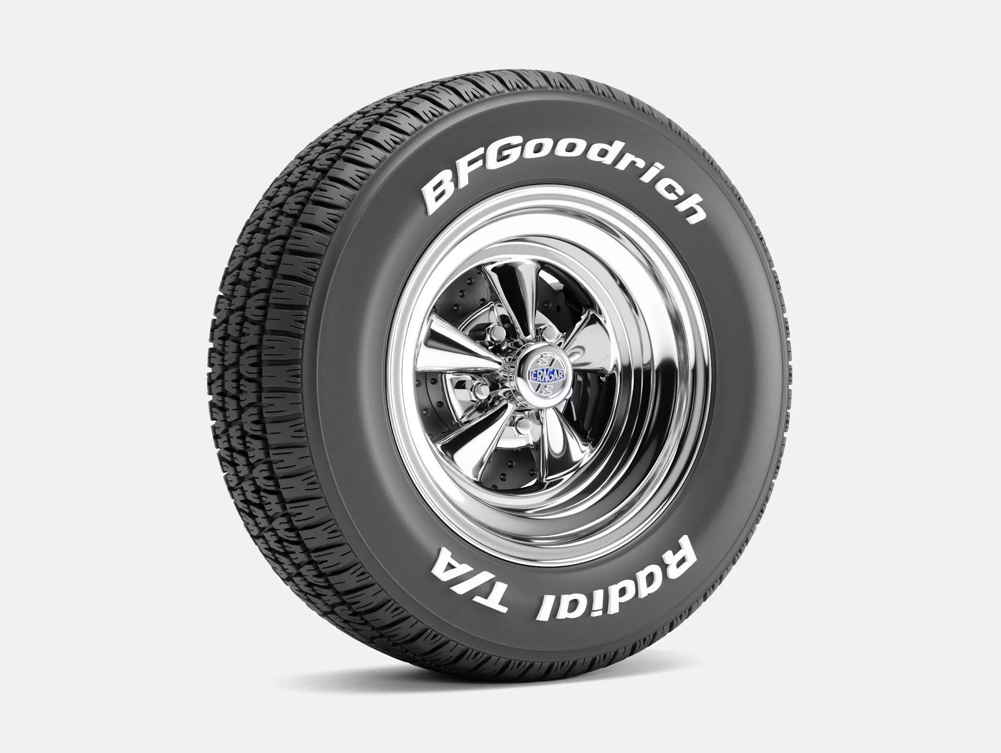 15x8 Cragar SS Wheel BFGoodrich Radial TA Tire 3D print model_3