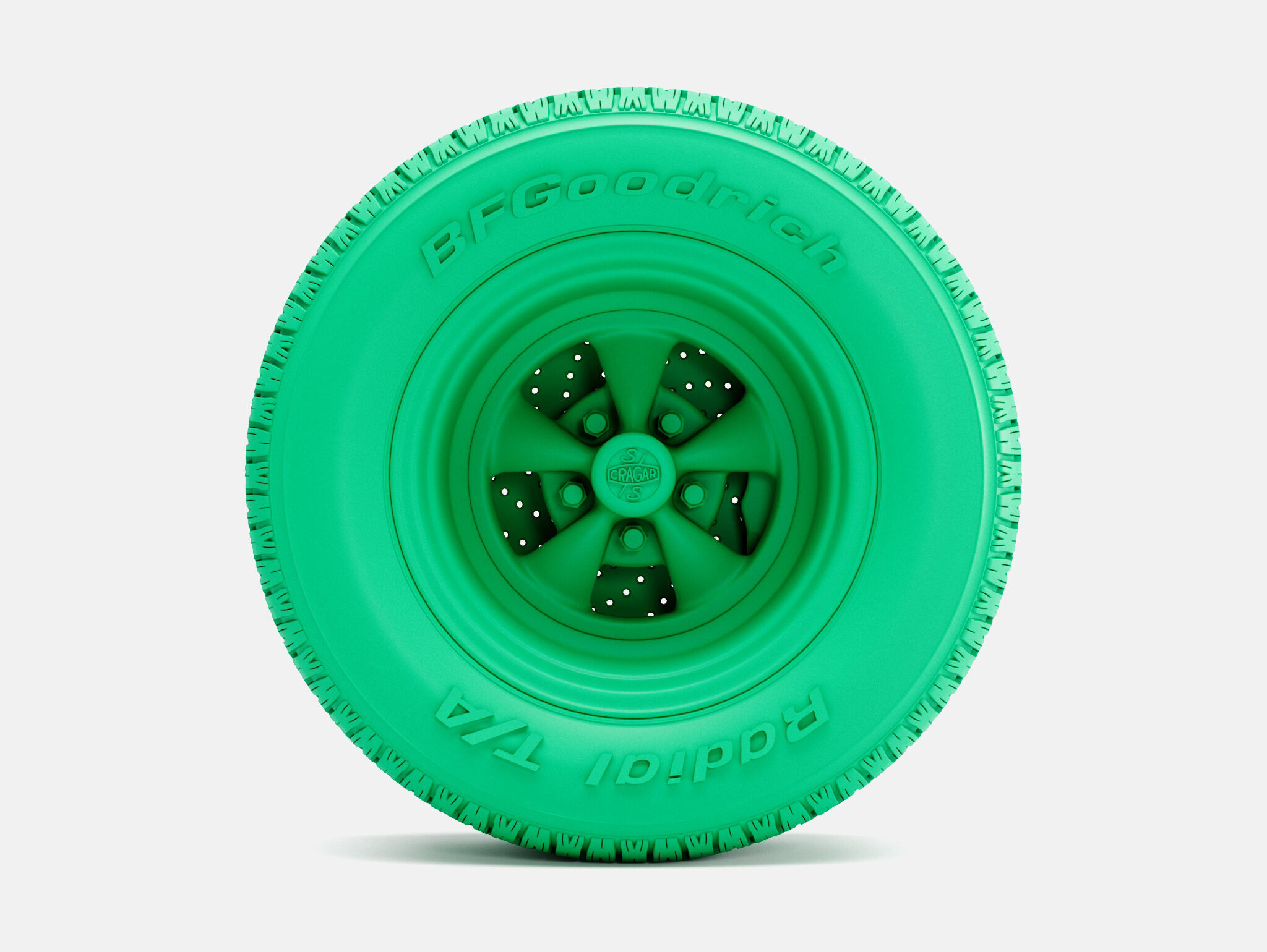 15x8 Cragar SS Wheel BFGoodrich Radial TA Tire 3D print model_5