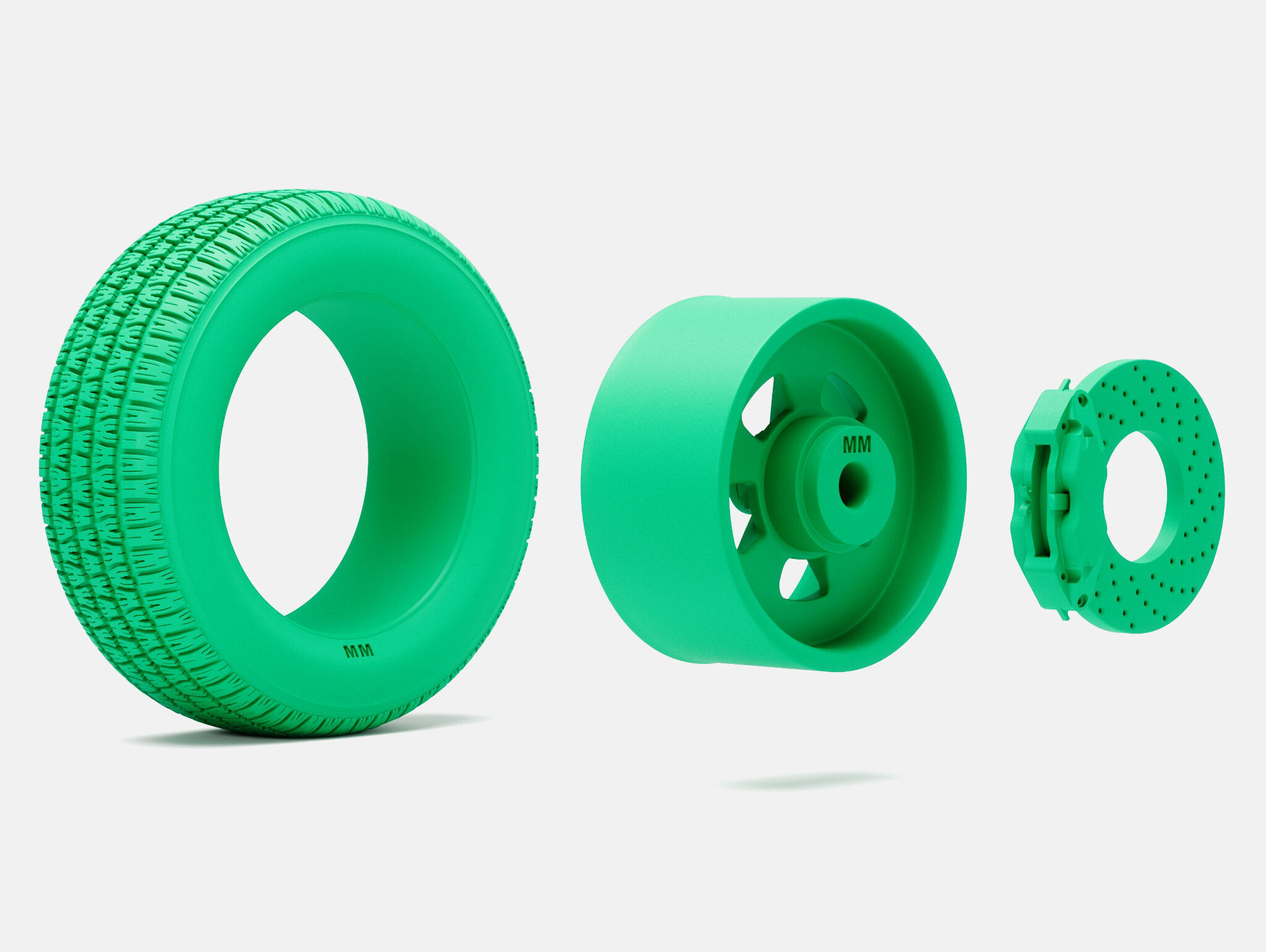 15x8 Cragar SS Wheel BFGoodrich Radial TA Tire 3D print model_8