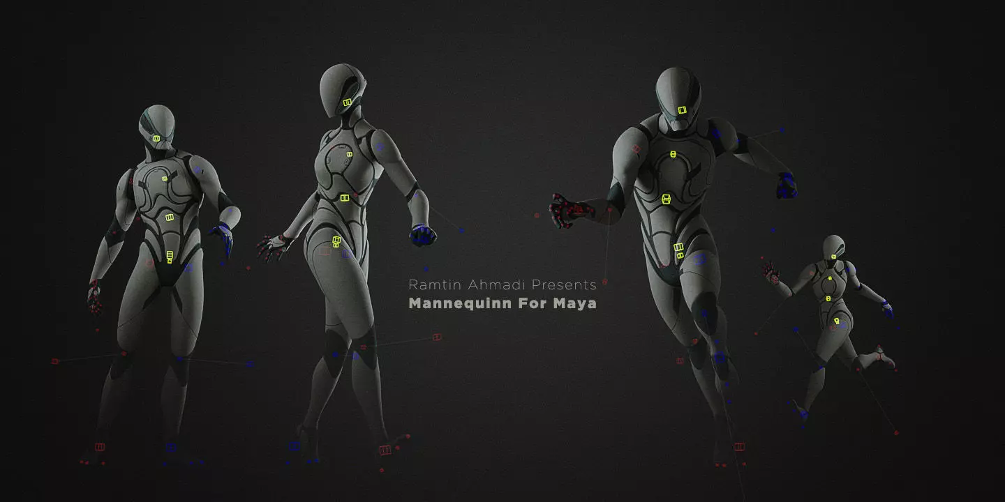 Mannyquinn Maya Rigs Pack Free 3D model