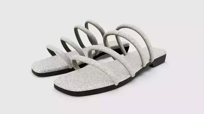 CREATTOES Womens Slip-On Flat Sandals 