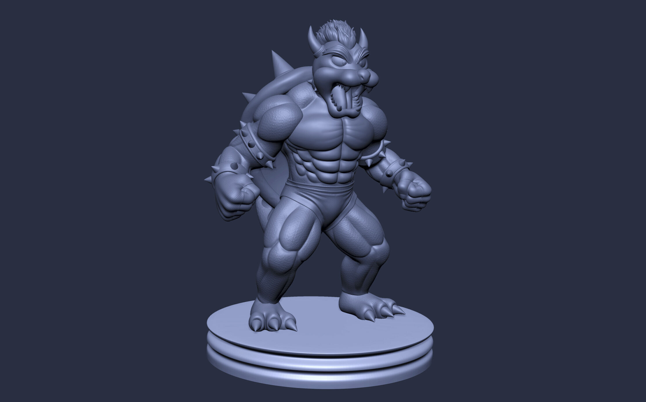 BOWSER DE SUPER MARIO BROS 3D print model_1