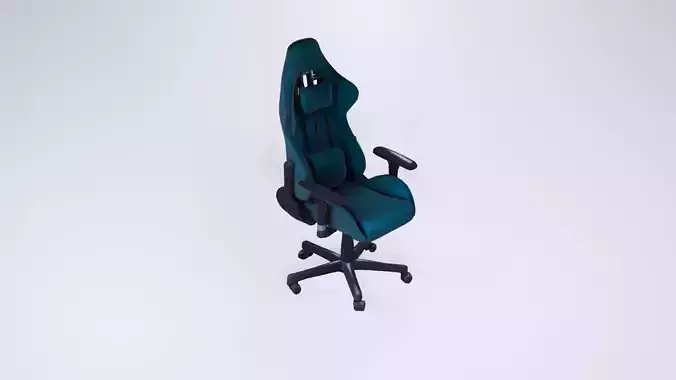 Low Poly Gaming Chair - Ergonomic Static Model