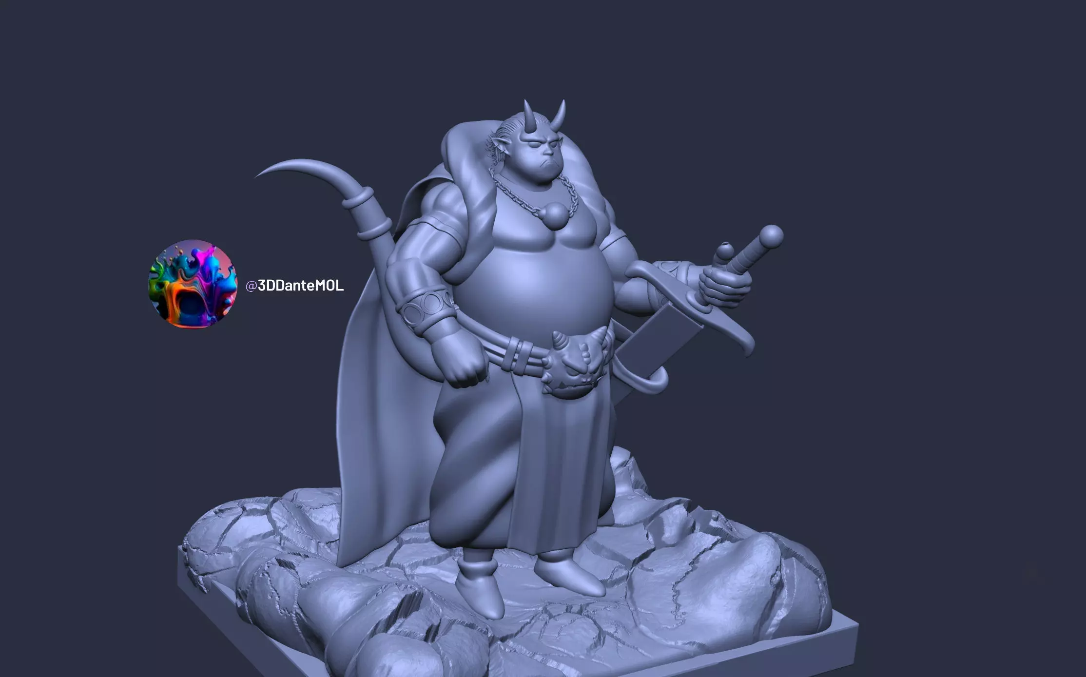 GUARDIAN OF THE DEMONIC WORLD - DAIMA 3D print model