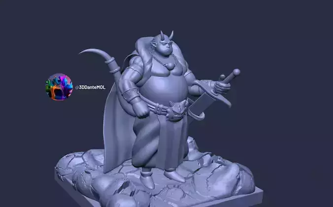 GUARDIAN OF THE DEMONIC WORLD - DAIMA 3D print model