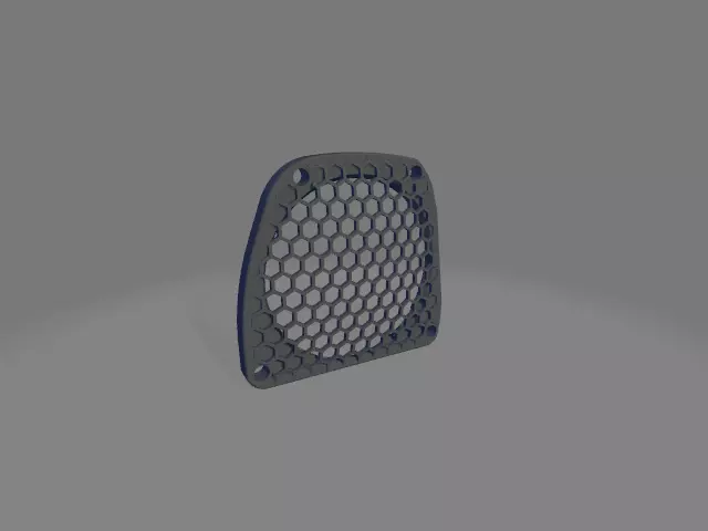 Speaker enclosure for Harley Davidson front lowers - honeycomb 3D print model