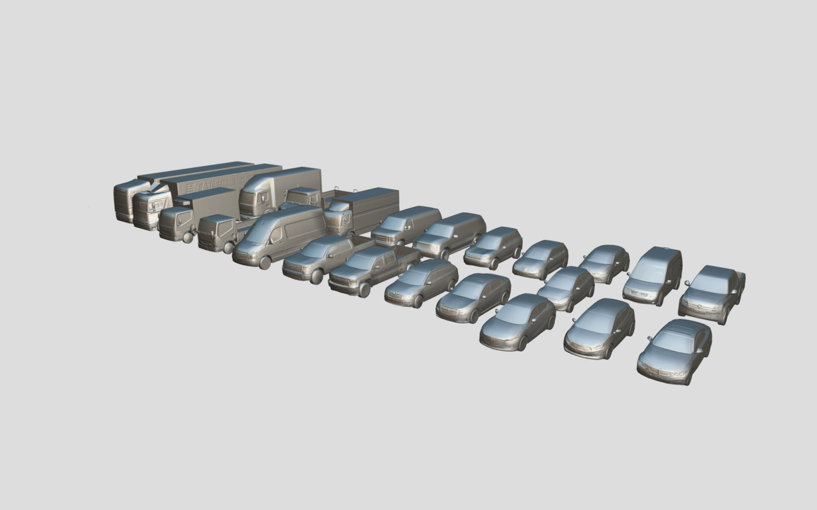 Vehicle Pack Lowpoly Low-poly 3D model_7