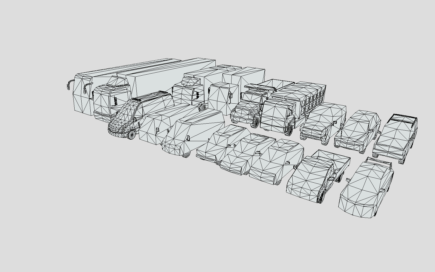 Vehicle Pack Lowpoly Low-poly 3D model_11