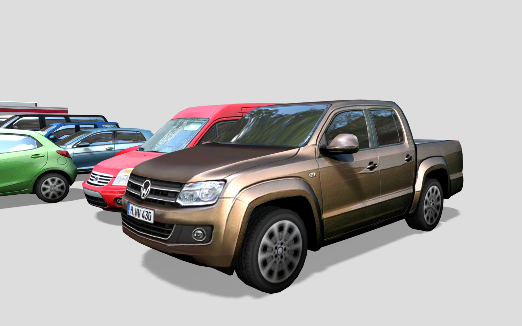 Vehicle Pack Lowpoly Low-poly 3D model_5