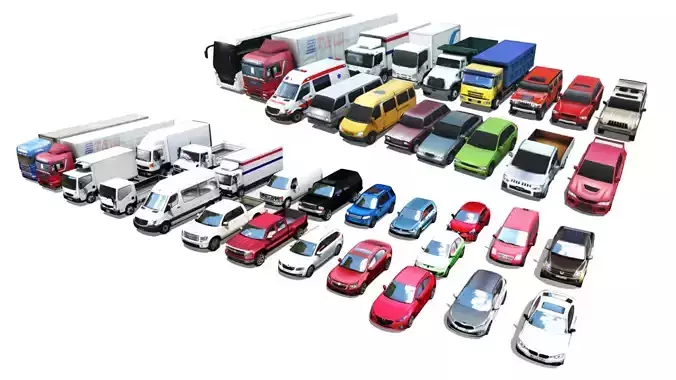 Vehicle Pack Lowpoly