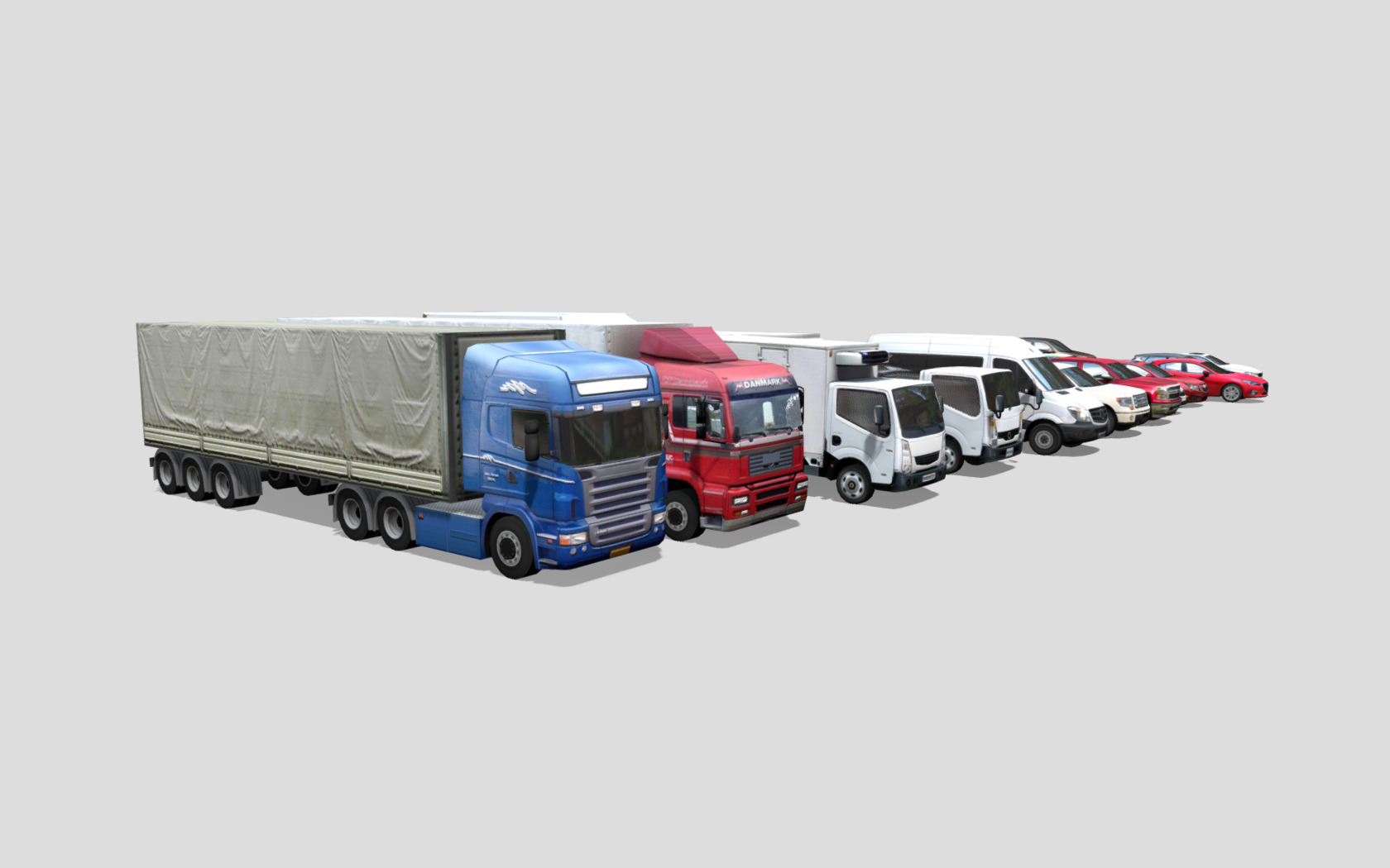 Vehicle Pack Lowpoly Low-poly 3D model_4