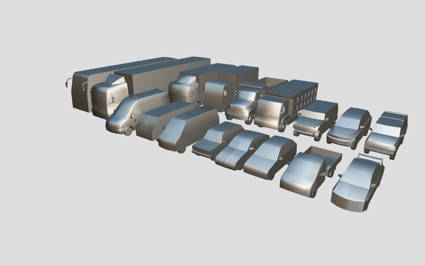 Vehicle Pack Lowpoly Low-poly 3D model_10