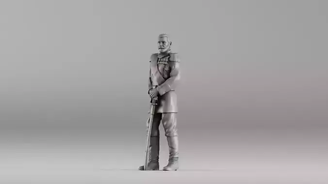 001605 Tsar Nicholas II 3D print model