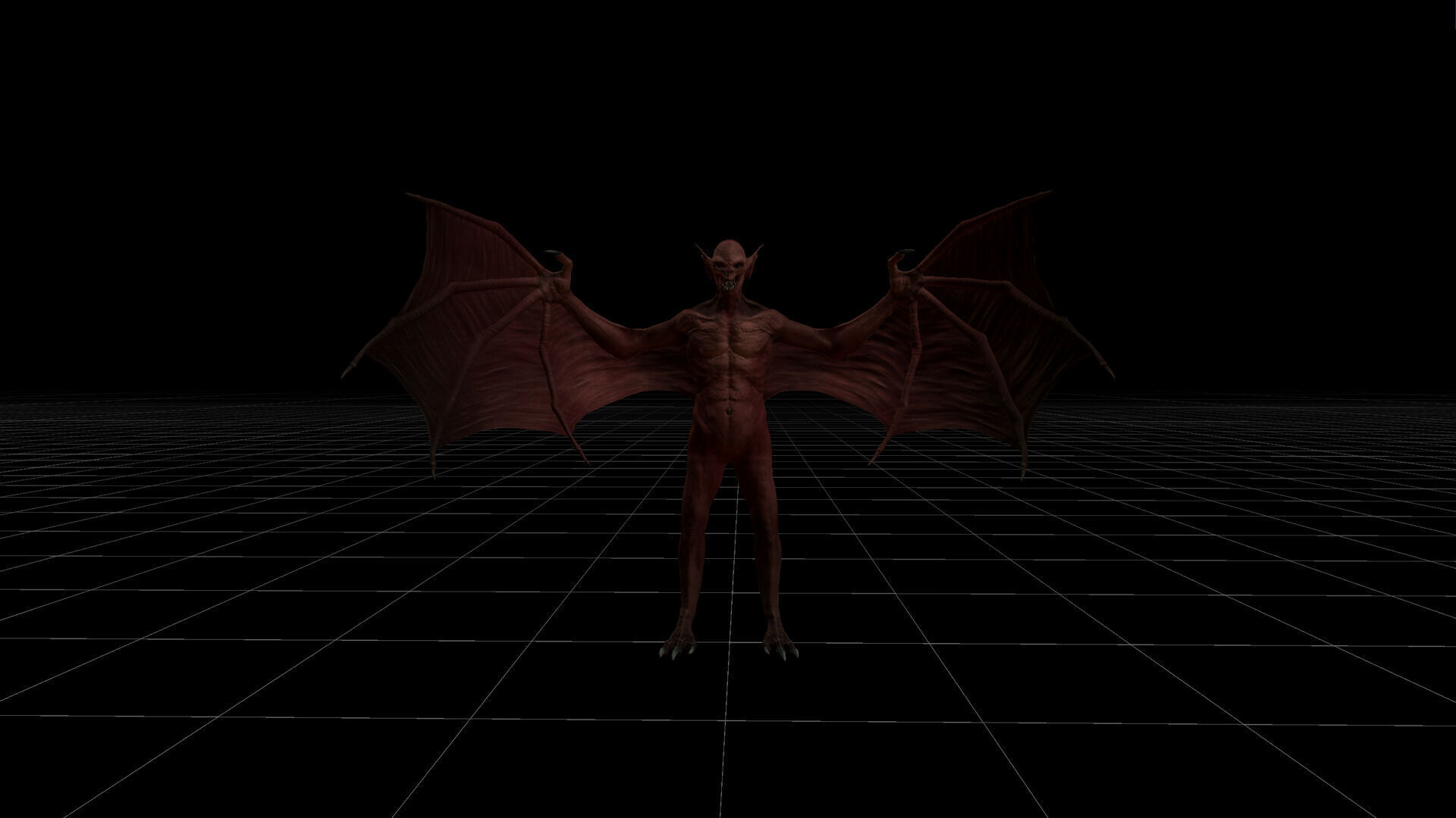 Vampire Monster Low-poly 3D model_24