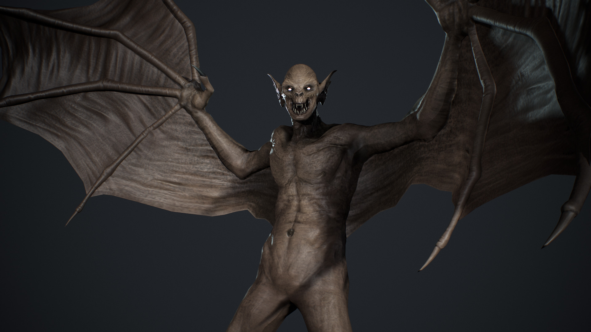 Vampire Monster Low-poly 3D model_14
