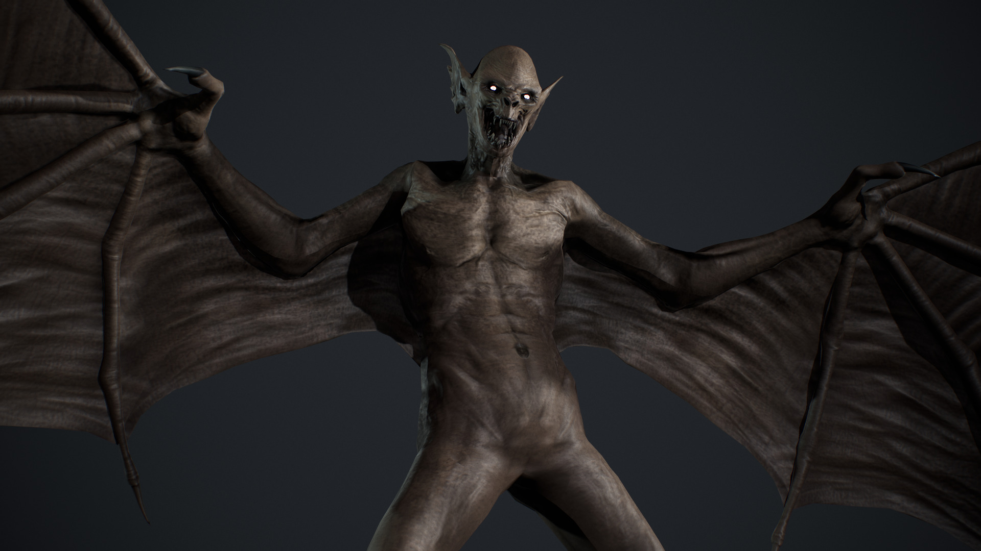 Vampire Monster Low-poly 3D model_13