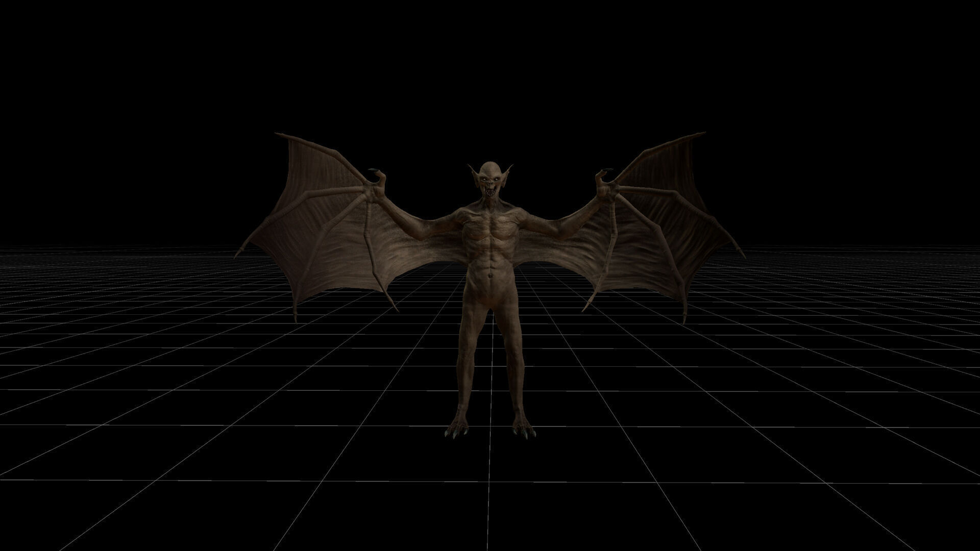 Vampire Monster Low-poly 3D model_25