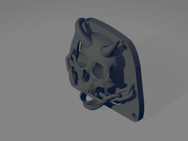 Speaker enclosure for Harley Davidson front lowers - horned 3D print model_4