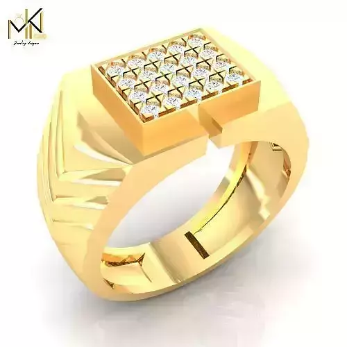 Modern MENS Gold Ring