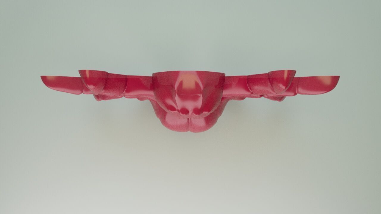 Gummy spider  3D print model_7