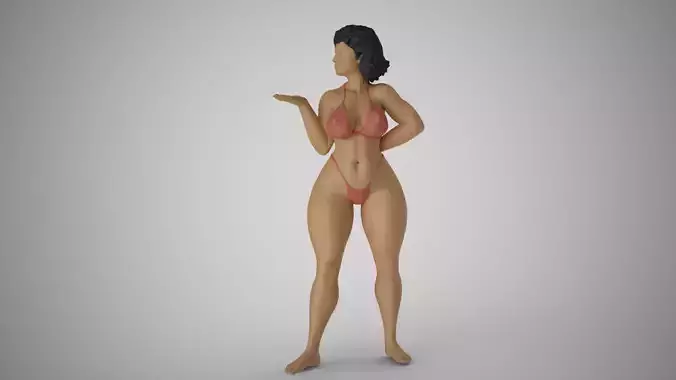Woman Posing Nicely 2 3D print model