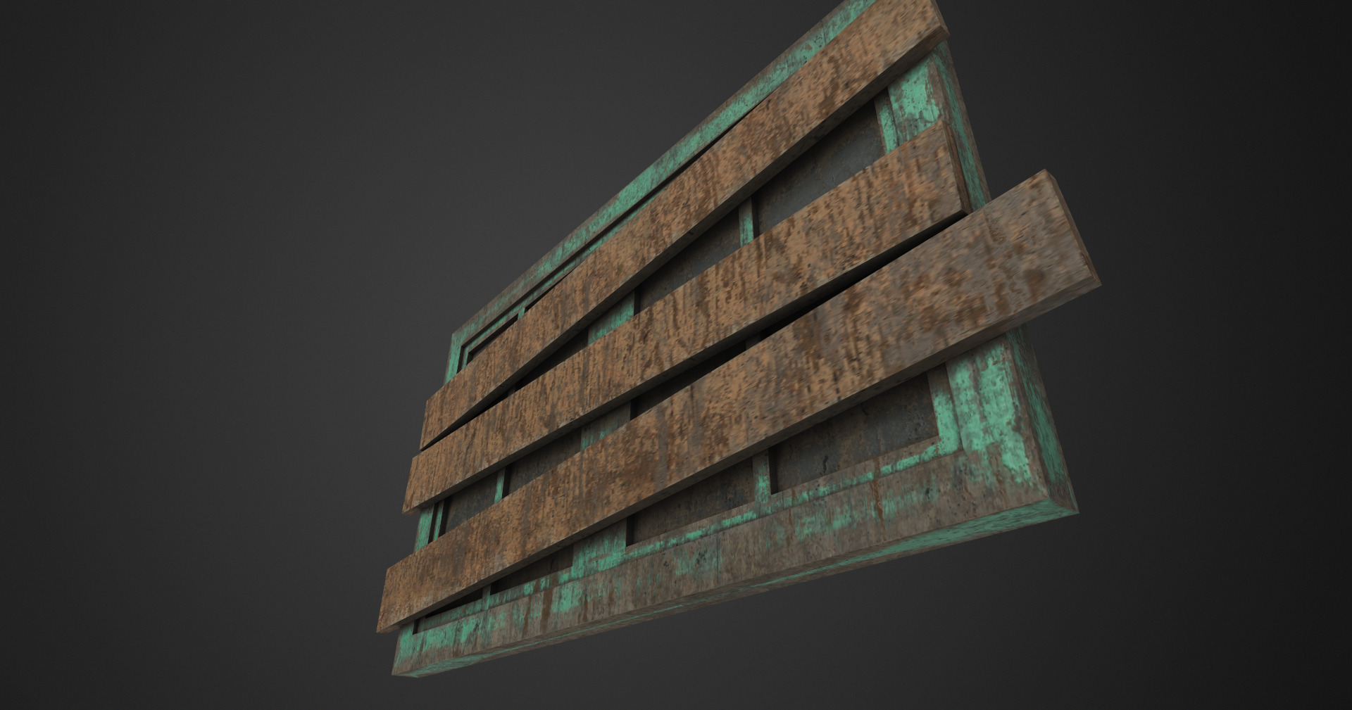 Window low poly Low-poly 3D model_4