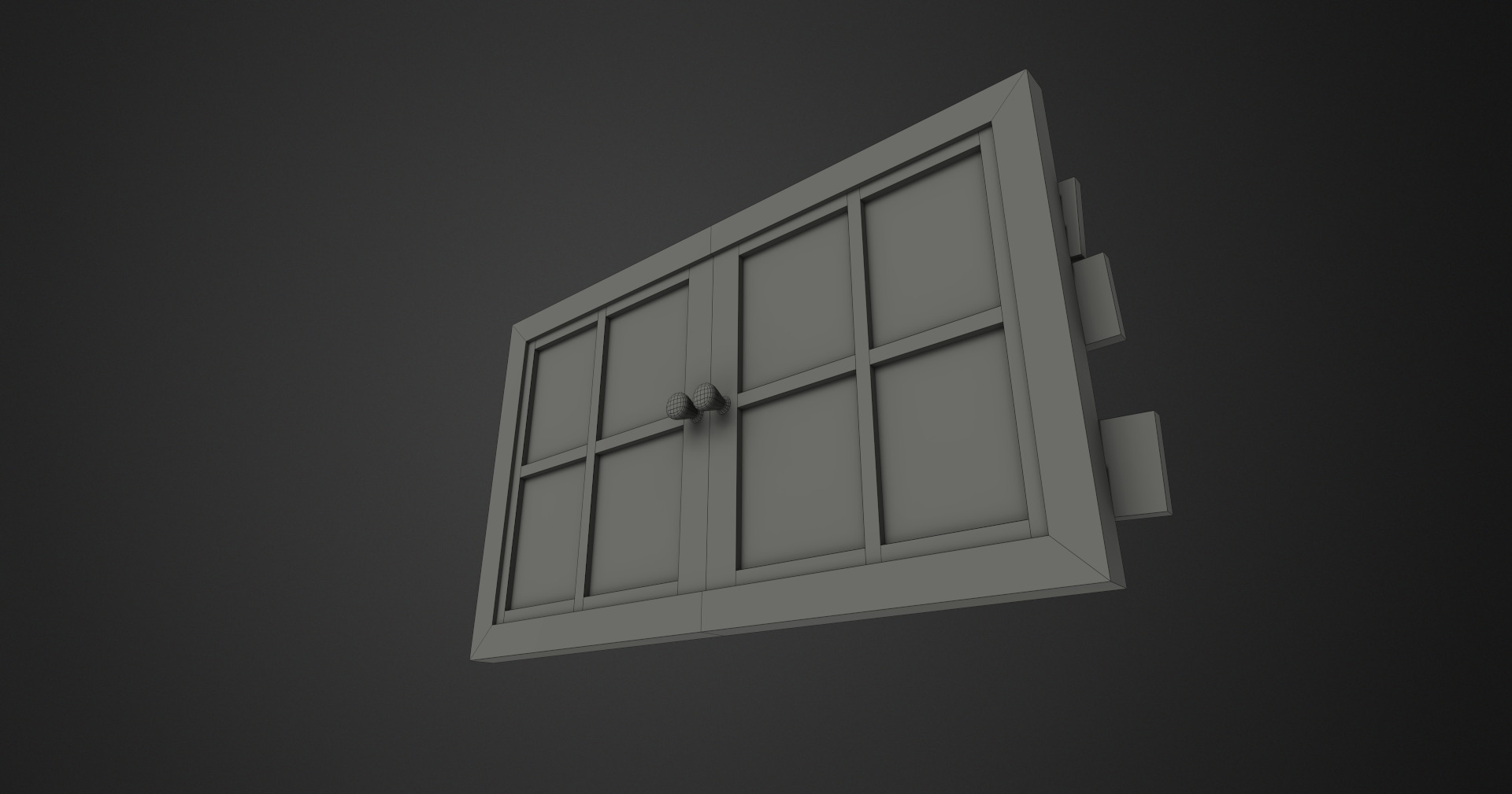 Window low poly Low-poly 3D model_7