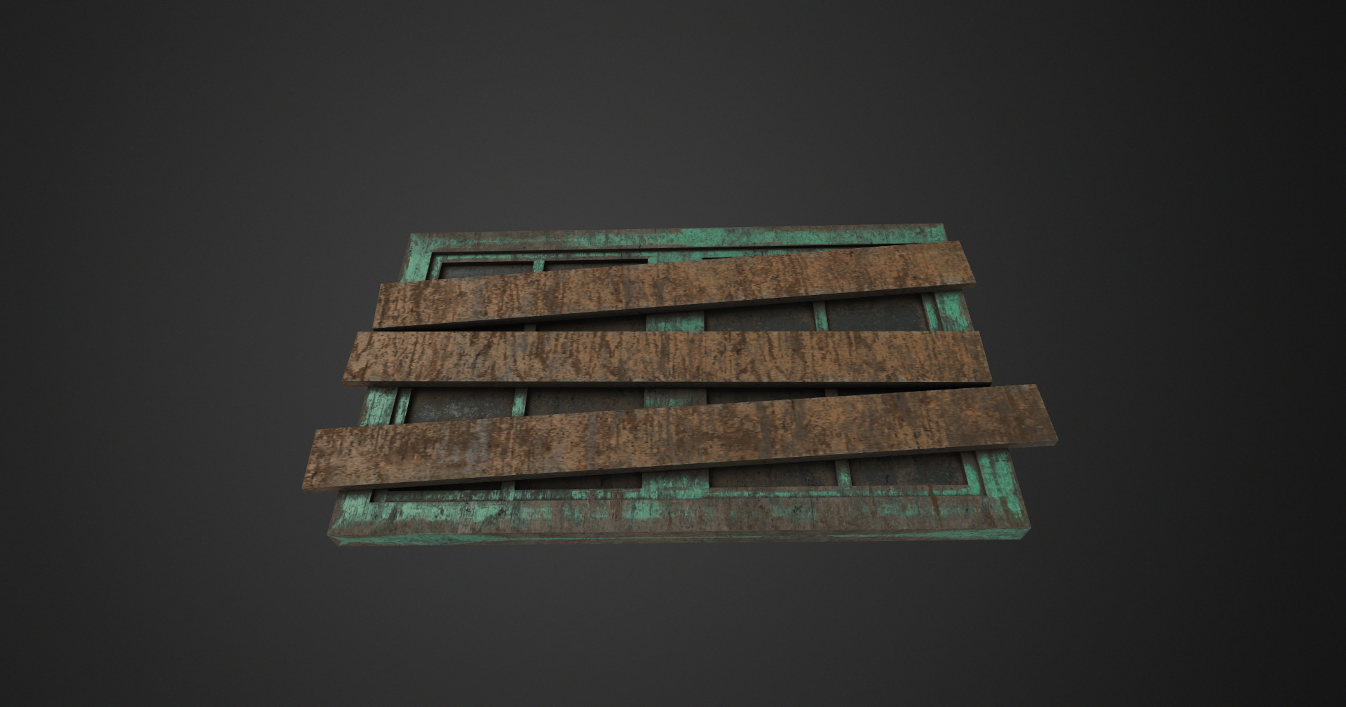 Window low poly Low-poly 3D model_3