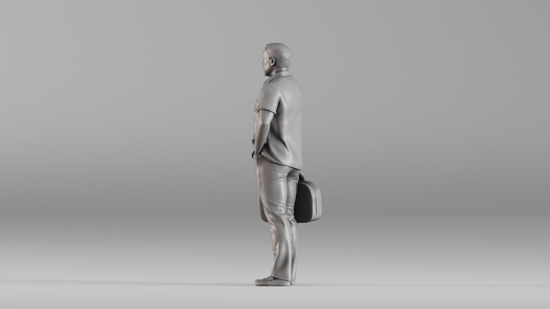 001606 Casual Man with Travel Bag 3D print model_13